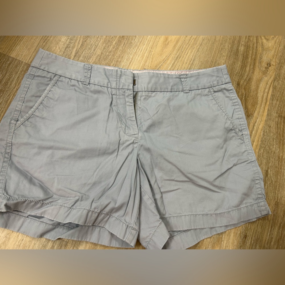 J. Crew Gray Flat Front Shorts Casual Style
